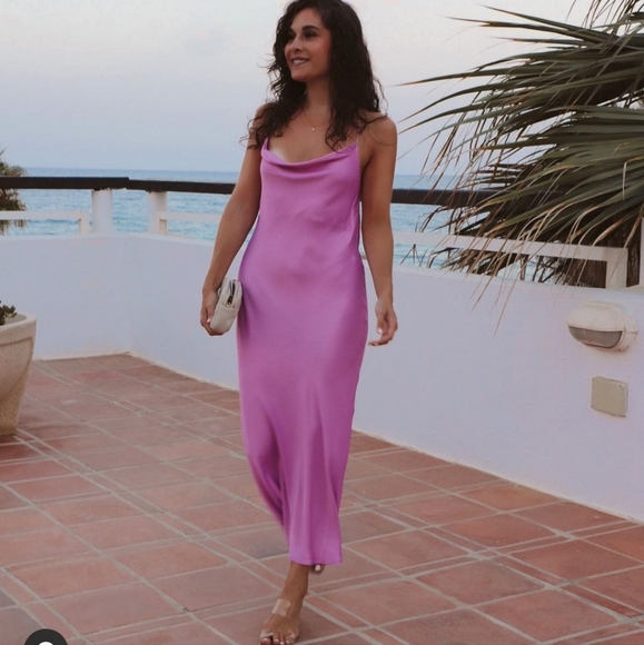 Zara Satin Effect Dress - Picture 1 of 9